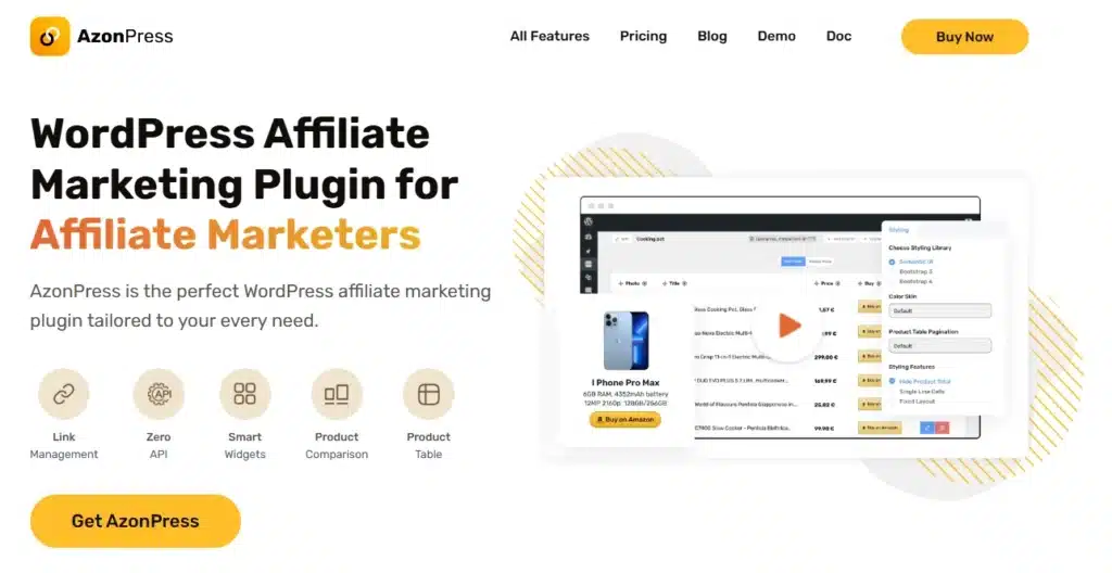 Best WordPress Plugins for Amazon Affiliate Marketing (2025 Guide) 4 WordPress Plugins for Amazon Affiliate Marketing