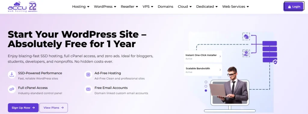 15 Best Free WordPress Hosting Services in 2025 (No Hidden Fees) 6 AccuWeb Hosting