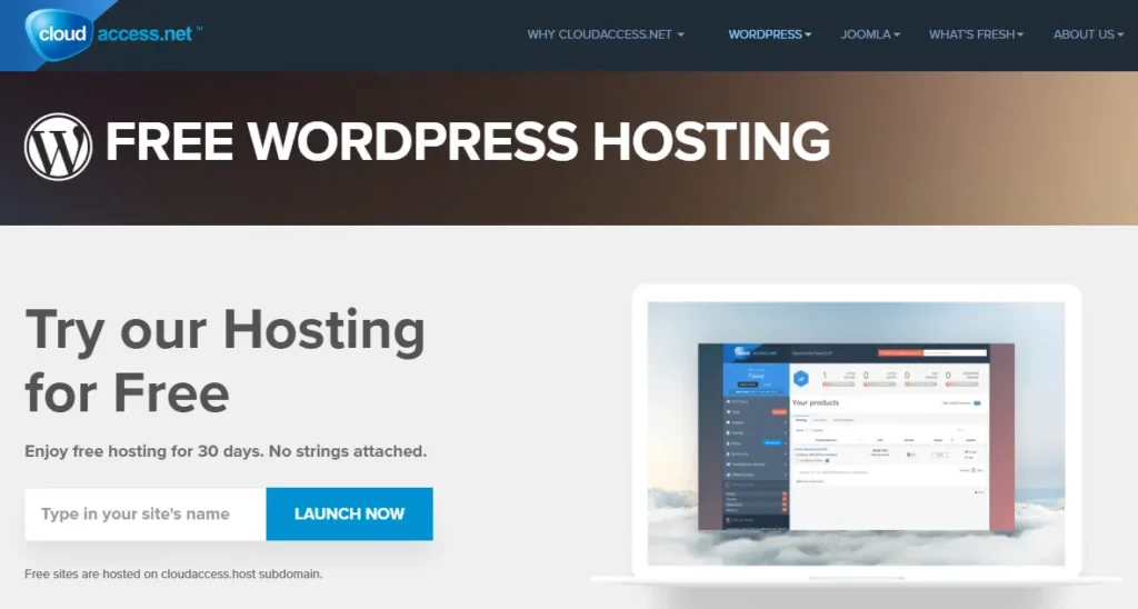 15 Best Free WordPress Hosting Services in 2025 (No Hidden Fees) 15 CloudAccess Free hosting for wordpress