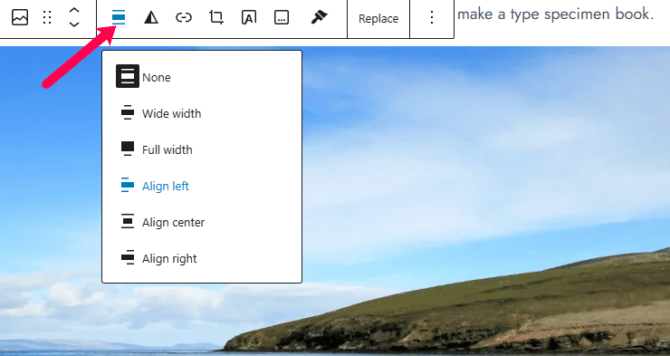 How to Wrap Text Around Image in WordPress Block Editor 5 Align the image