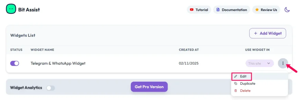 How to Add Free Floating Telegram & WhatsApp Chat in WordPress 6 Edit the chat widget